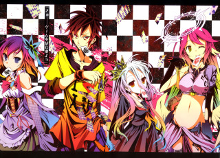 Anime girls checkered wallpaper group 2 - madhouse free wallpaper