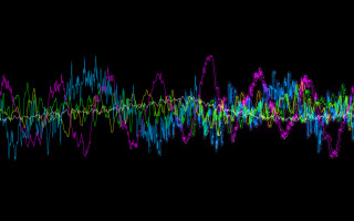 Colorful sound wave black background 9 - a white background free wallpaper