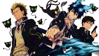 Anime characters guns pointing air - their hand free wallpaper for desktop