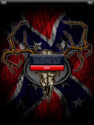 Flag deer skull red white - darrell riche free wallpaper for mobile