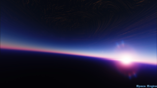 Sun view plane night time - a plane window free wallpaper