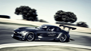 Black sports car race track 12 - the background and a sky background free wallpaper for desktop