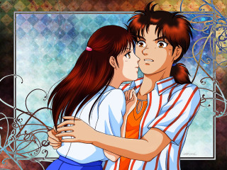 Couple hugging picture frame butterfly - a picture frame free wallpaper for desktop