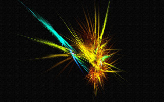 Colorful energy fireworks glowing sky - the dark sky free wallpaper for desktop