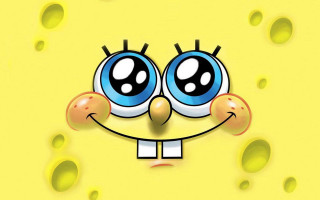 Cartoon character big eyes smile - small dot free wallpaper