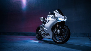 White motorcycle dark room purple 3 - carlo carlone free wallpaper
