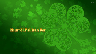 Green shamrock happy st patricks 2 - charles mcauley free wallpaper