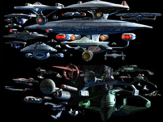 Futuristic ships bunch image presentation - this picture free wallpaper