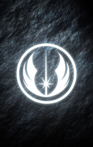 Star wars logo dark sky - minimalist free wallpaper for mobile