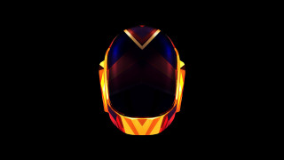 Helmet red yellow stripe black - a yellow triangle free wallpaper