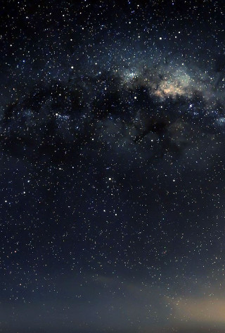 Night sky stars clouds person - night sky free wallpaper for mobile
