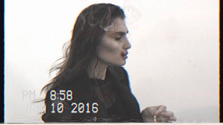 Woman smoking longhair blackjacket numbers - number free wallpaper