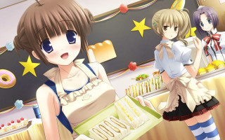 Anime girls group room sign - a group of anime girls free wallpaper