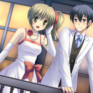 Couple people standing window curtain 2 - a couple of people free wallpaper for tablet