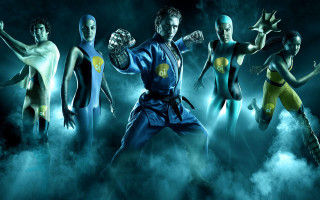 Clouds military boys glowing uniform - their arm free wallpaper