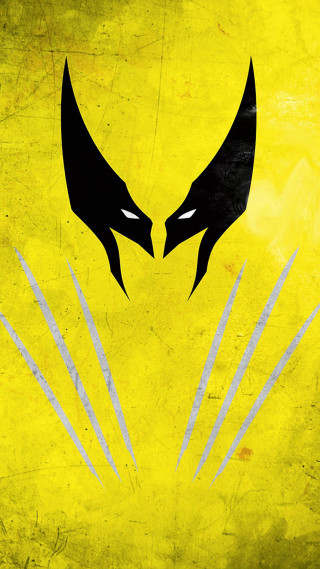 Yellow black wall logo claws - auto free wallpaper for mobile