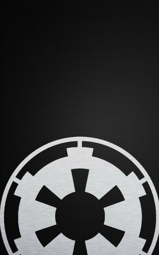 Star wars symbol black background 3 - a white circle free wallpaper for mobile