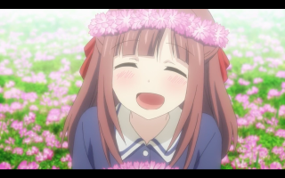 Girl long hair flower field - long hair and a flower free wallpaper for desktop