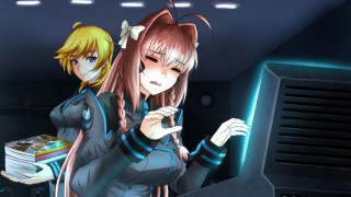 Anime characters room computer screen - gapmoe yandere grimdark free wallpaper for desktop