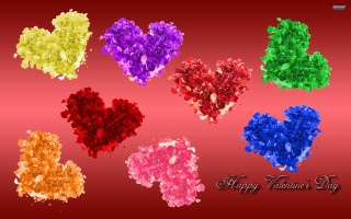 Hearts valentines red background autumn - a happy valentines day free wallpaper