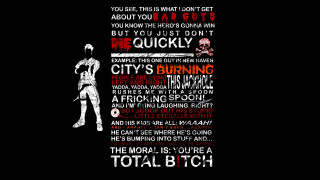 Man holding tennis racket quote - his hand and a quote free wallpaper