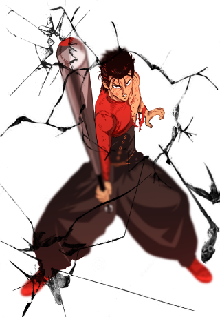 Man sword broken glass red - broken free wallpaper