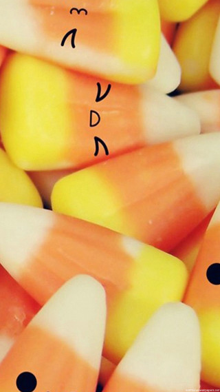 Candy corn pile hebrew writing - a word free wallpaper for mobile