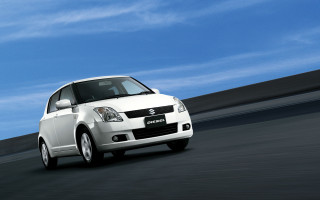 White suzuki car driving road - aimitsu free wallpaper
