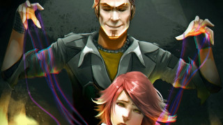 Anime couple dark background neon - a neon light free wallpaper