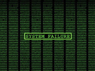 Green sign system failure black - cyberpunk art free wallpaper for desktop