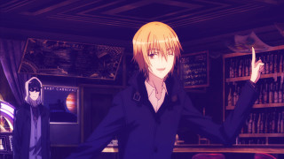 Man black jacket woman purple - a black jacket free wallpaper