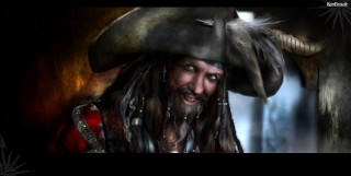 Pirate big hat beard beardlocke - a pirate free wallpaper