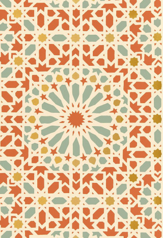 Star flower pattern design colorful - arabesque free wallpaper for mobile