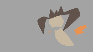 Woman crown bird shoulder gray - her head and a bird free wallpaper