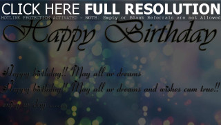 Birthday card happy message blurry - a birthday card free wallpaper for desktop