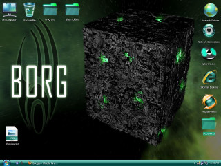 Computer screen items green background - screen free wallpaper