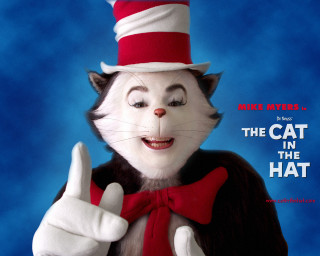 Cat in the hat thumbs - a thumb free wallpaper for desktop