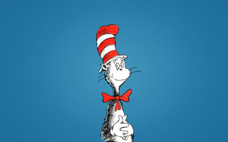 Cat hat pole red bow - dr. seuss free wallpaper