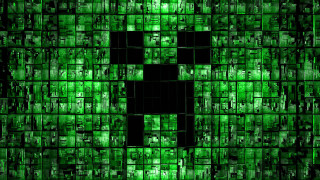 Green cross squares different sizes - many free wallpaper