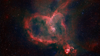 Star cluster heart space art - space art free wallpaper