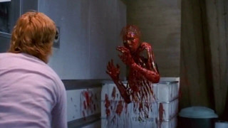 Woman bucket blood figure wall - a bucket free wallpaper