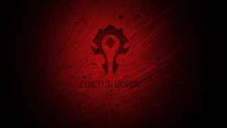 Red background black red logo - free fantasy wallpaper for desktop