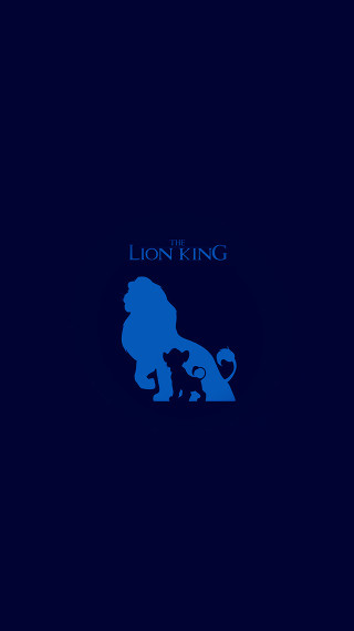 Blue lion king poster blue - free anime wallpaper for mobile