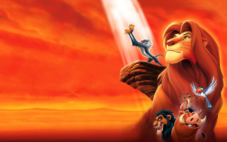 Lion king two little pigs - little free wallpaper