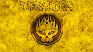 Yellow background skull flames toffsing - punk art free wallpaper