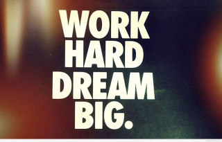 Work hard dream big poster - beeple free wallpaper