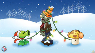 Cartoon character hat scarf mushroom - a hat and a scarf free wallpaper