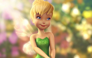 Cartoon character green dress flower - disney free wallpaper