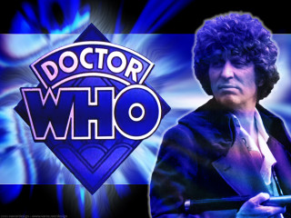 Doctor logo man gun blue - promotional free wallpaper for desktop