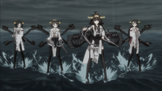 Anime characters water guns ship - a group of anime characters free wallpaper